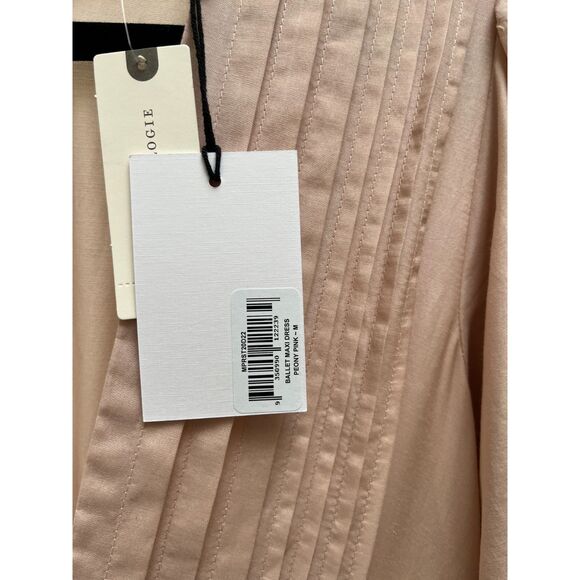 Anthropologie Dresses Magali Pascal Silk Tiered Dress Blush Pink Size: M NWT - Picture 5 of 8